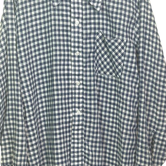 Vtg Donlin Tapered 'n Tails Permanent Press Size Large Dagger Collar Blue Shirt - Picture 3 of 7